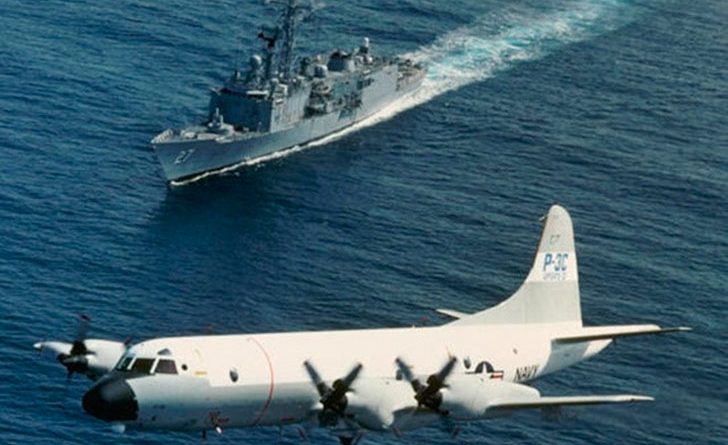 P-3 orion. Es el modelo de avión que participará de los ejercicios. Foto:Cedoc