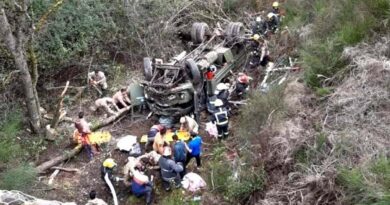 San Martín de los Andes: cuatro muertos al desbarrancar un camión del Ejército