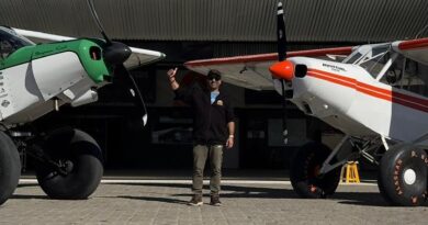 Queque parodi destacó el reconocimiento nacional del Bush Flying nacido en Trevelin