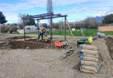 Trevelin: avanza la construcción de una garita en el acceso norte